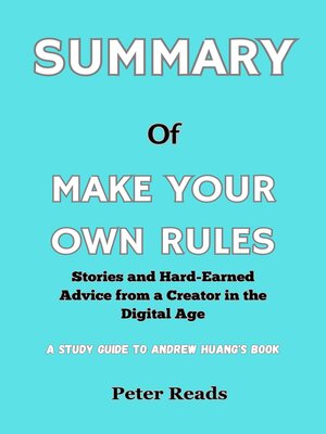 cover image of SUMMARY    of  MAKE YOUR OWN RULES